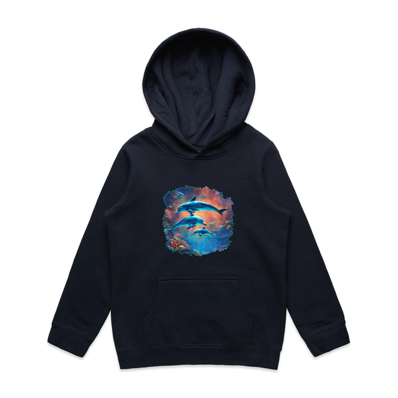 Dolphins AS Colour - Youth Supply Hood Ogo Merch