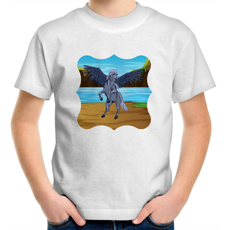 Beach Pegasus AS Colour Kids Youth T-Shirt Ogo Merch