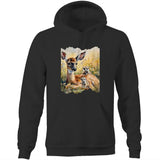 Deer and Meerkats AS Colour Stencil - Pocket Hoodie Sweatshirt