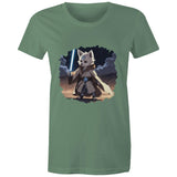 Wolf with Lightsaber AS Colour Women's Maple Tee