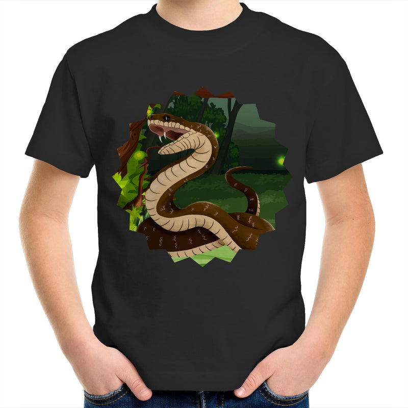 Jungle Snake AS Colour Kids Youth TShirt Ogo Merch