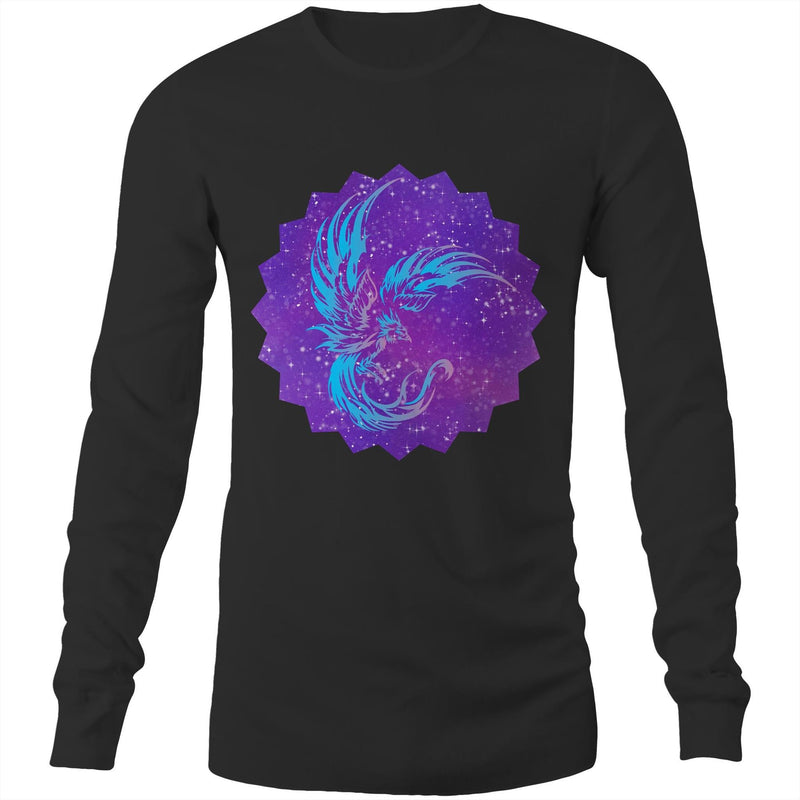 Blue Phoenix Mens Long Sleeve TShirt Ogo Merch