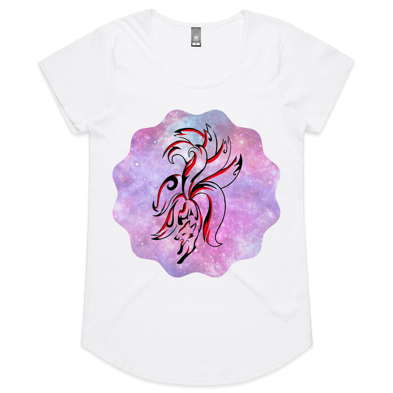 Nine Tailed Fox Womens Scoop Neck TShirt Ogo Merch