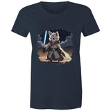 Wolf with Lightsaber AS Colour Women's Maple Tee