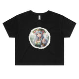 Framed Elf AS Colour - Women's Crop Tee