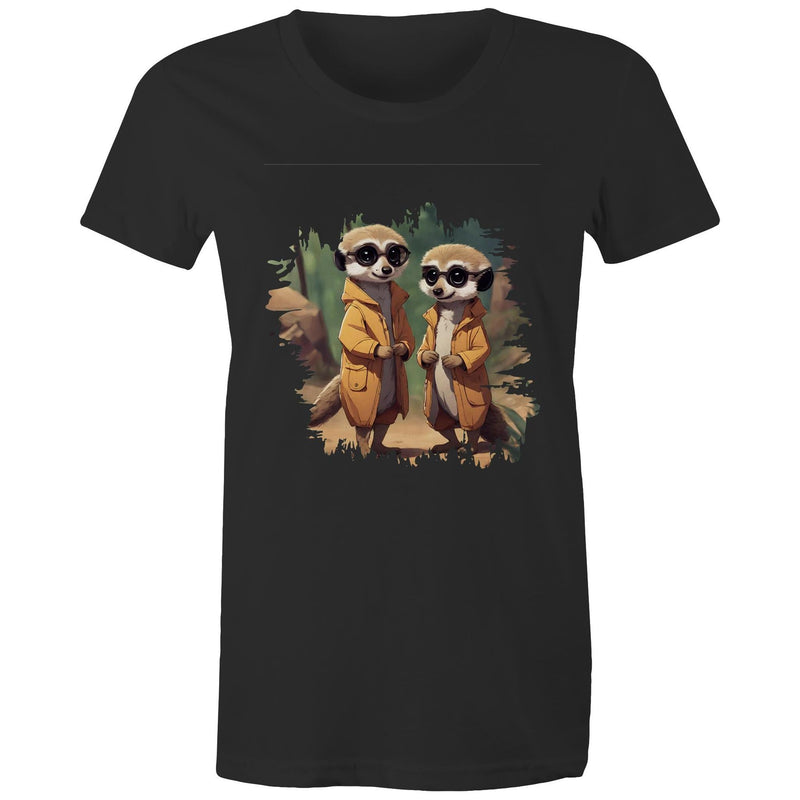Cool Meerkats AS Colour - Women's Maple Tee Ogo Merch
