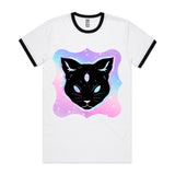 Psychic Cat AS Colour Staple Ringer Tee