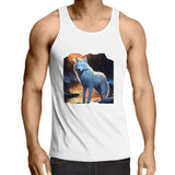 White Wolf AS Colour Lowdown - Mens Singlet Top