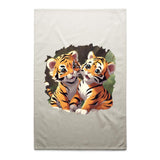 Baby Tigers AS Colour Tea Towel