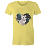 Cat in Heart AS Colour - Women's Maple Tee