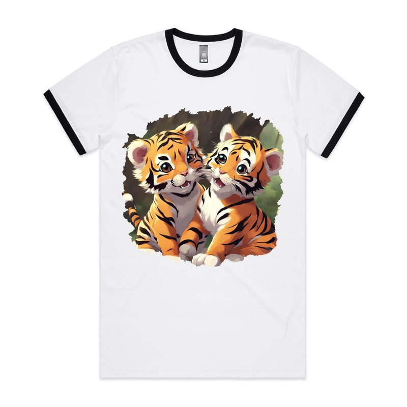 Baby Tigers AS Colour Staple Ringer Tee Ogo Merch