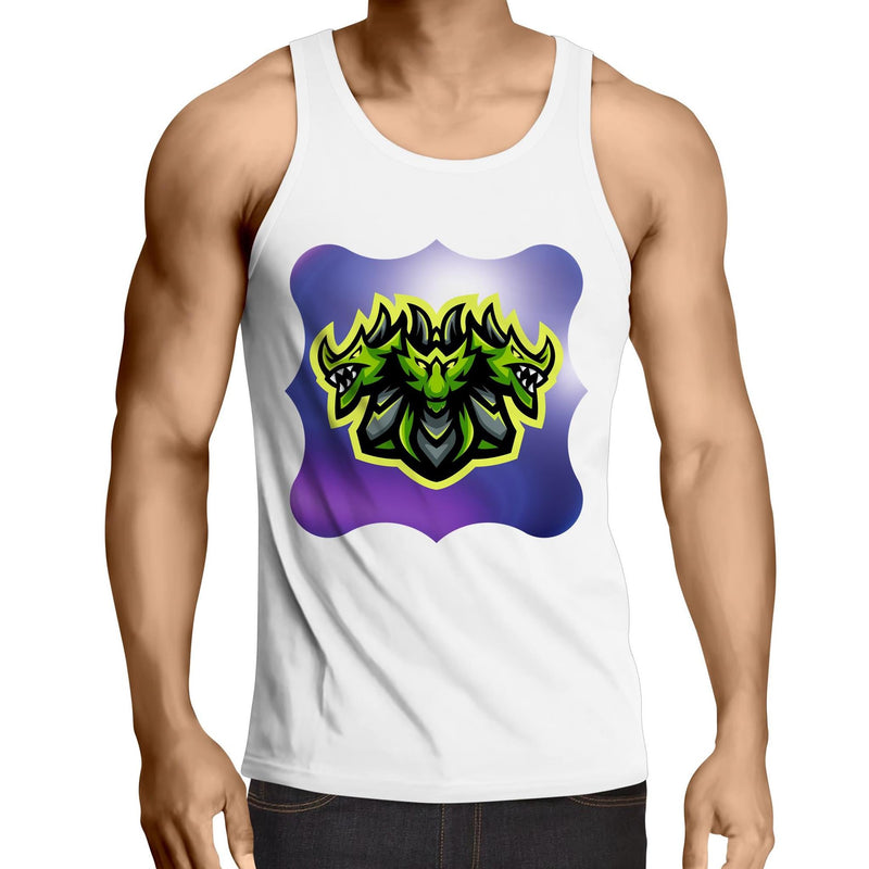 Green Hydra AS Colour Lowdown Mens Singlet Top Ogo Merch