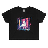 Unicorn AS Colour Women's Crop Tee