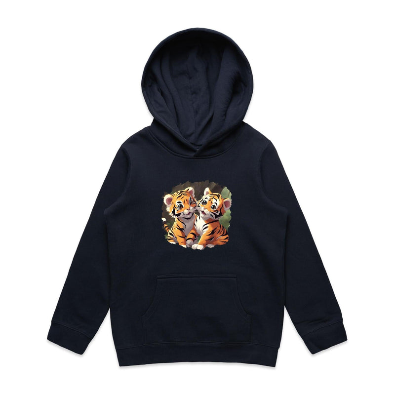 Baby Tigers AS Colour - Youth Supply Hood Ogo Merch