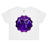 Shining Purple Dragon AS Colour Women's Crop Tee