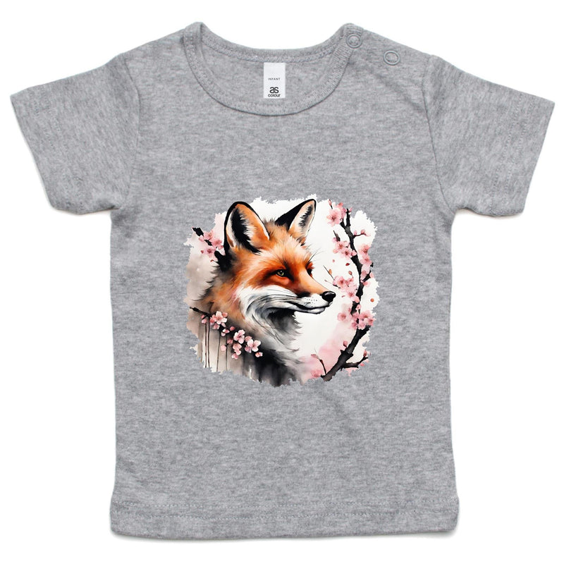 Fox and Tree AS Colour - Infant Wee Tee Ogo Merch