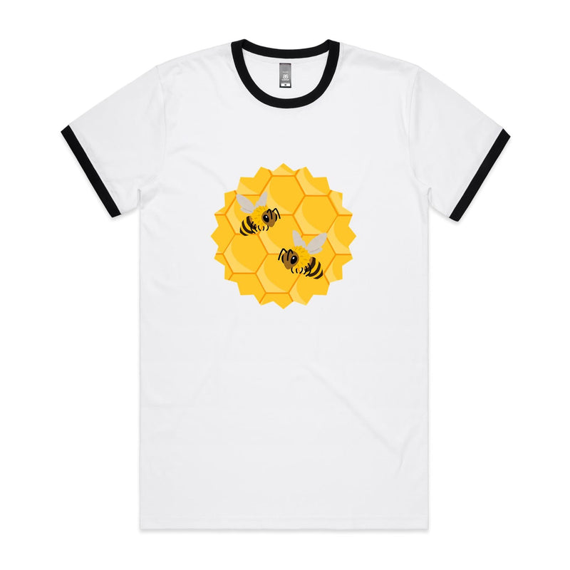Bees AS Colour Staple Ringer Tee Ogo Merch