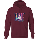 Unicorn AS Colour Stencil Pocket Hoodie Sweatshirt