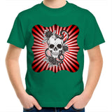 Snake and Skull AS Colour Kids Youth TShirt