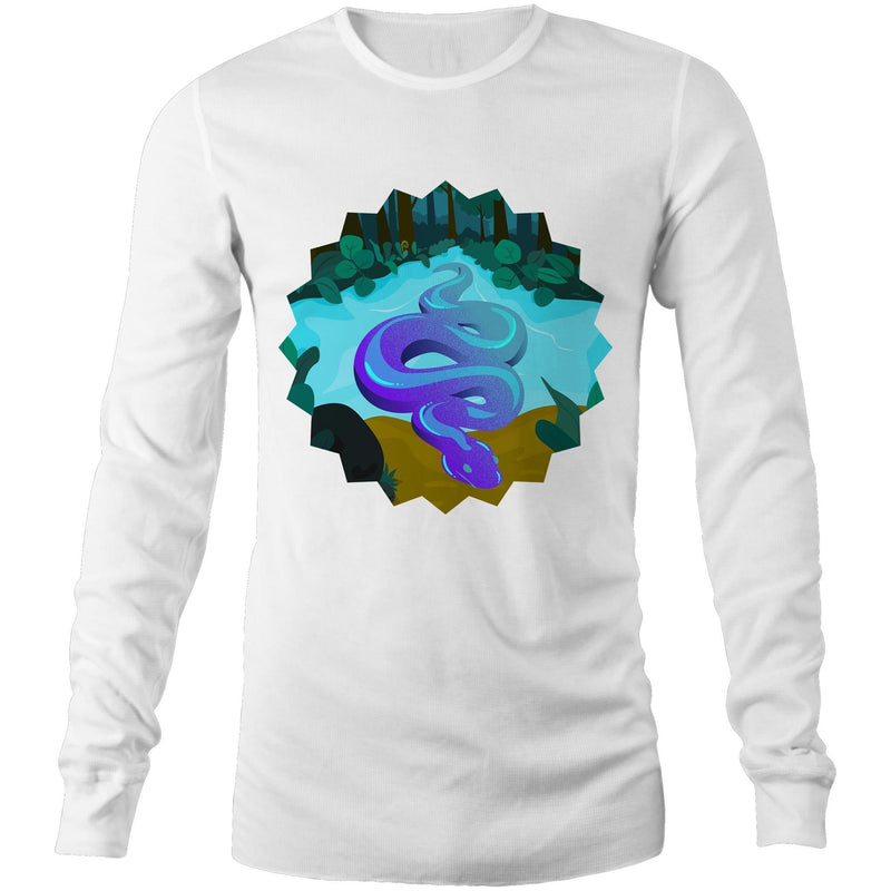 River Snake AS Colour Base Mens Long Sleeve TShirt Ogo Merch