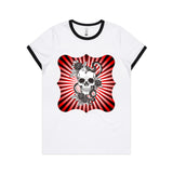 Snake and Skull AS Colour Women's Ringer Tee