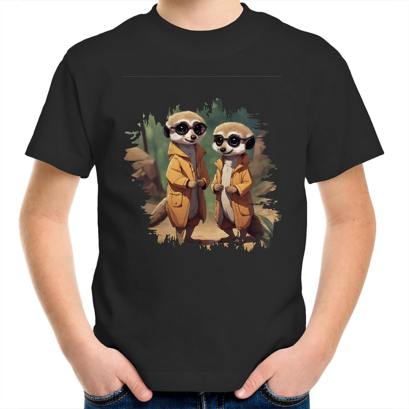 Cool Meerkats AS Colour Kids Youth T-Shirt Ogo Merch