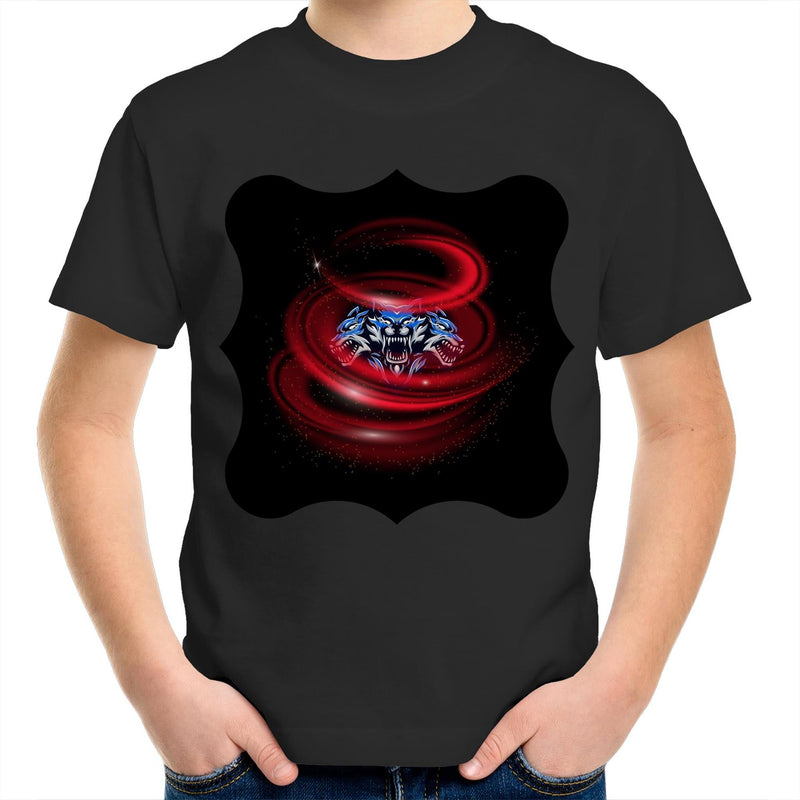 Cerberus Swirl AS Colour Kids Youth TShirt Ogo Merch