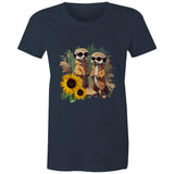 Sunflower Meerkats AS Colour - Women's Maple Tee