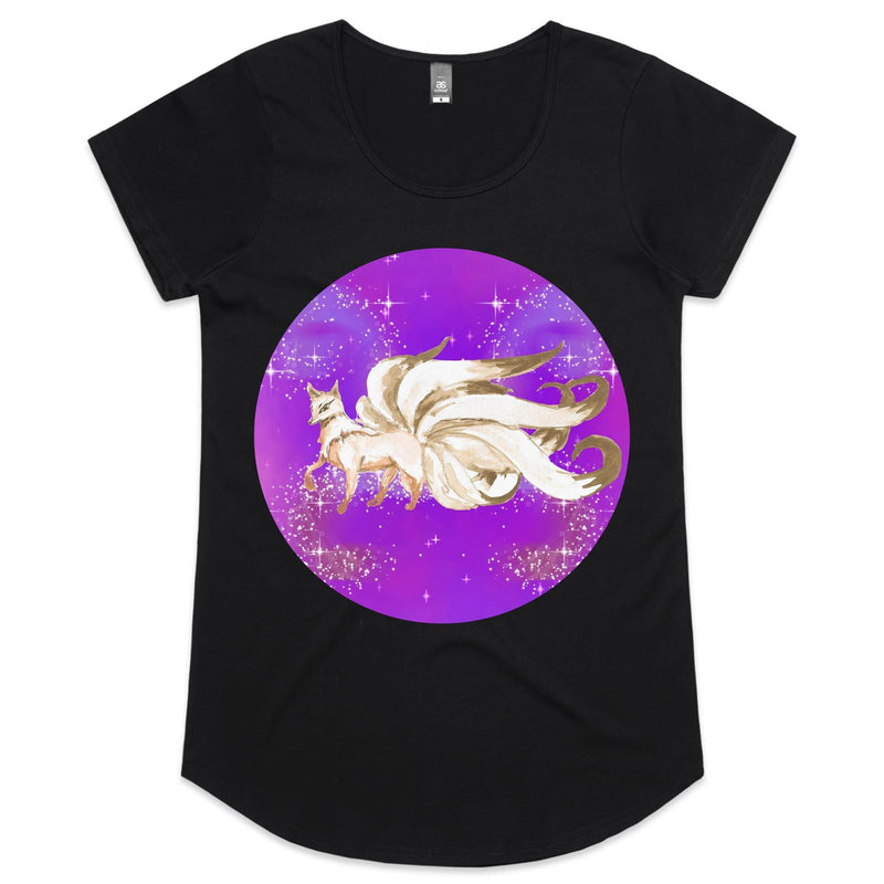 Shining Nine Tailed Fox Womens Scoop Neck TShirt Ogo Merch
