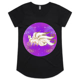 Shining Nine Tailed Fox Womens Scoop Neck TShirt