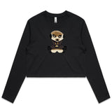 Meerkat in Hoodie AS Colour - Women's Long Sleeve Crop Tee