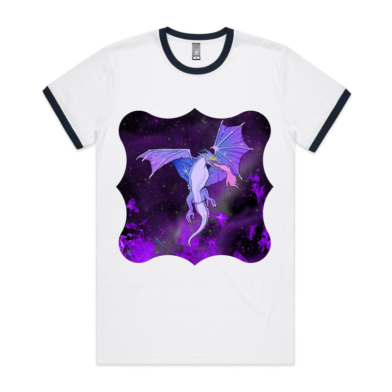 Purple Dragon AS Colour Staple Ringer Tee Ogo Merch