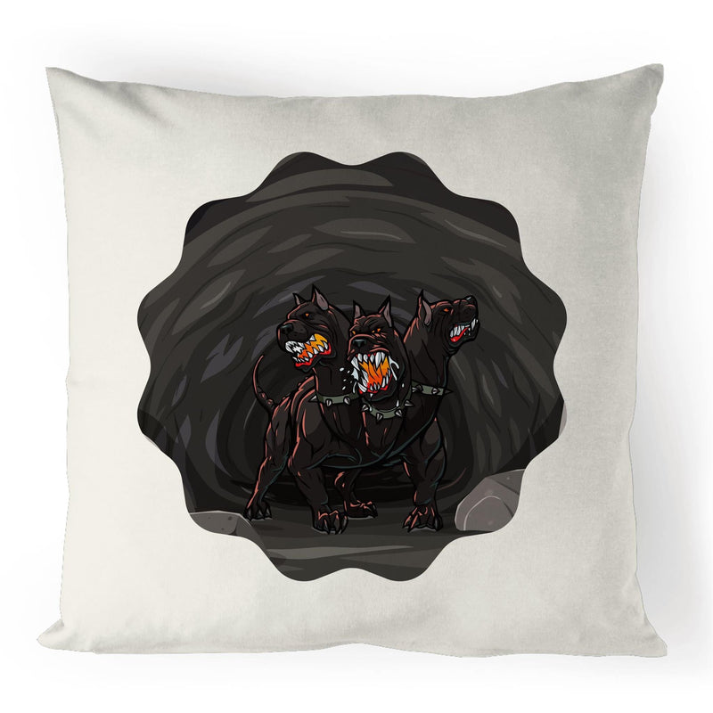 Cave Cerberus 100% Linen Cushion Cover Ogo Merch