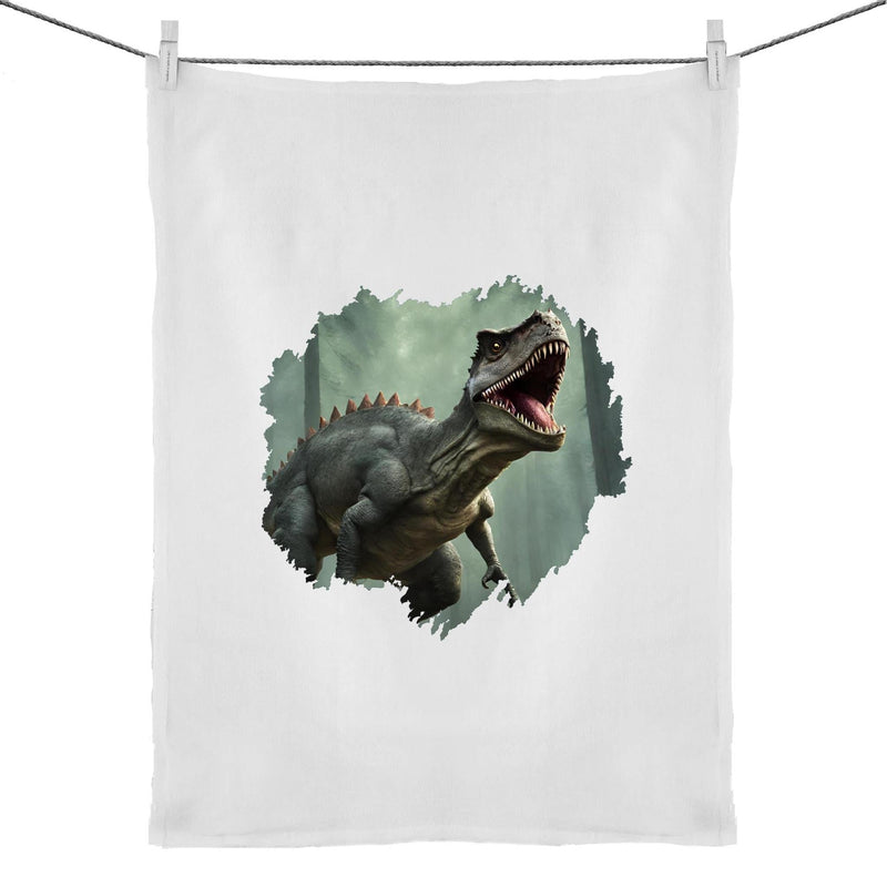 T Rex 50% Linen 50% Cotton Tea Towel Ogo Merch