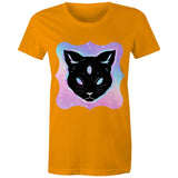 Psychic Cat AS Colour Women's Maple Tee