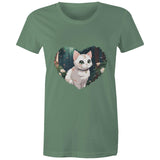 Cat in Heart AS Colour - Women's Maple Tee