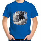 Three Wolves AS Colour Kids Youth T-Shirt