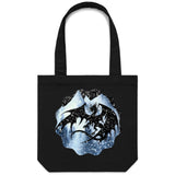 Dragon Silhouette Canvas Tote Bag