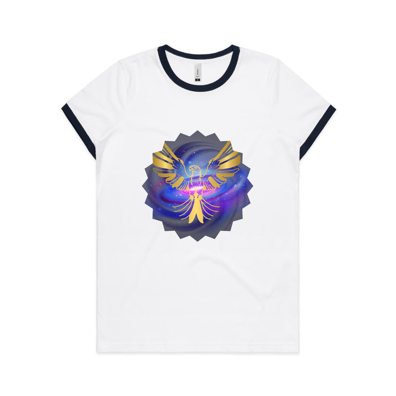 Gold Eagle AS Colour Women's Ringer Tee Ogo Merch