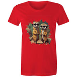 Cool Meerkats AS Colour - Women's Maple Tee