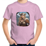 Viking Girl AS Colour Kids Youth T-Shirt