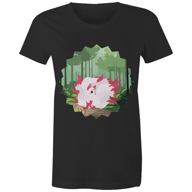 Forest Nine Tailed Fox Women's Maple Tee Ogo Merch
