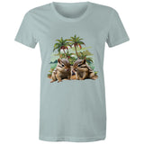 Beach Chipmunks AS Colour - Women's Maple Tee