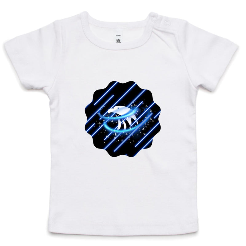 Blue Swirl Eagle AS Colour - Infant Wee Tee Ogo Merch