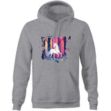 Unicorn AS Colour Stencil Pocket Hoodie Sweatshirt