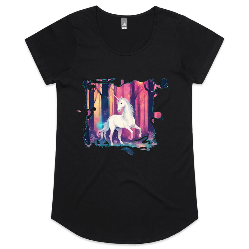 Unicorn AS Colour Mali Womens Scoop Neck TShirt Ogo Merch