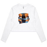 Water Bear AS Colour - Women's Long Sleeve Crop Tee