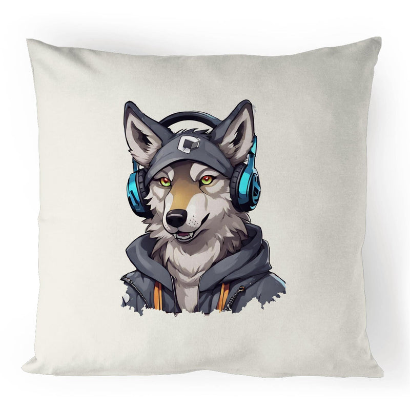 Gaming Wolf 100% Linen Cushion Cover Ogo Merch