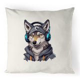 Gaming Wolf 100% Linen Cushion Cover