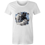 Three Wolves AS Colour - Women's Maple Organic Tee